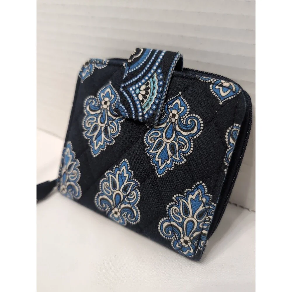 VERA BRADLEY MINI ZIP WALLET ZIPPERED POCKET TRAVEL/ORGANIZER CALYPSO RETIRED